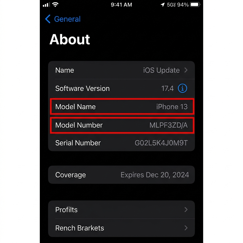 iOS Find Model Guide